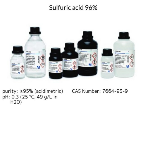Sulfuric acid 96%, 1 X 1 L (1007141000)
