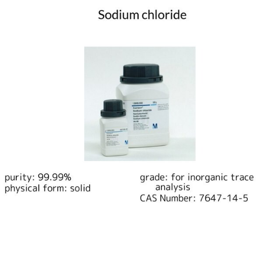 Sodium chloride, 50 g (1064060050)