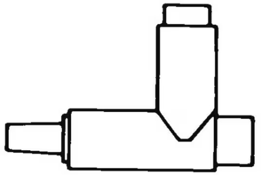 2-way Vacuum Valve, plastic, 1 ea (XKEM00104)