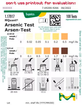 Arsenic Test, 100 tests (1179170001)