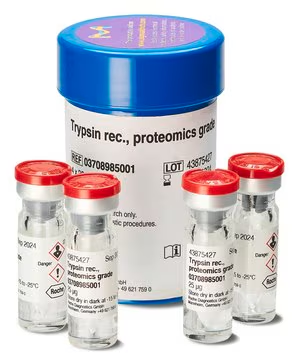 Trypsin recombinant, Proteomics Grade, 4 X 25 µG (3708985001)