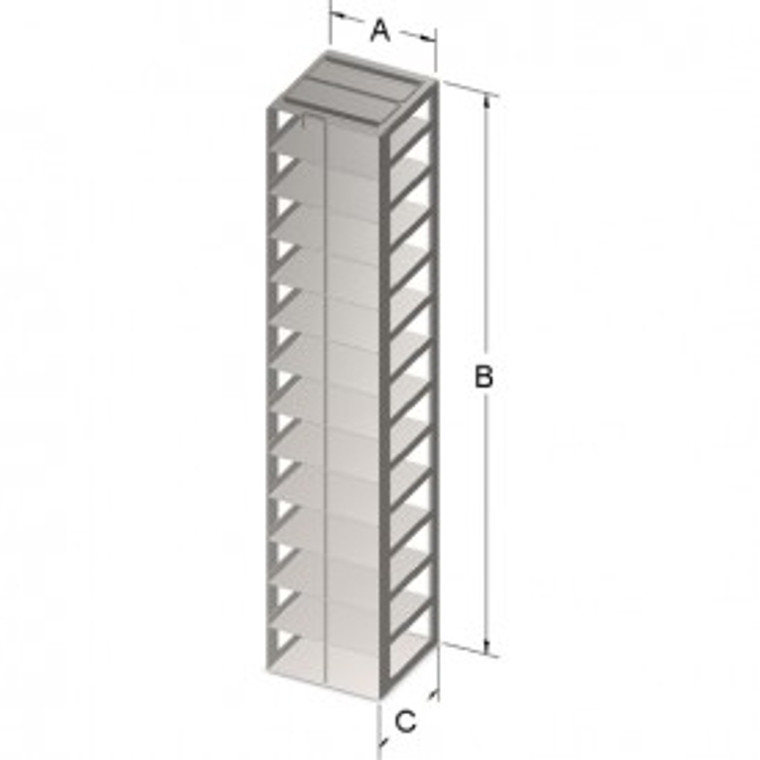 13 Stainless Steel shelf rack for liquid nitrogen tank