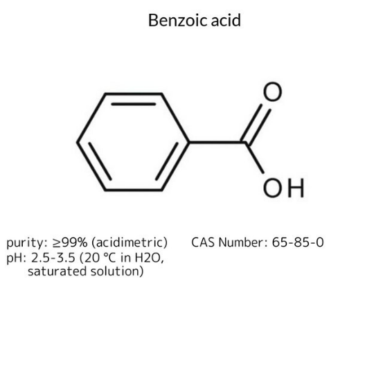 Benzoic acid, 1 X 1 kg (8222571000)