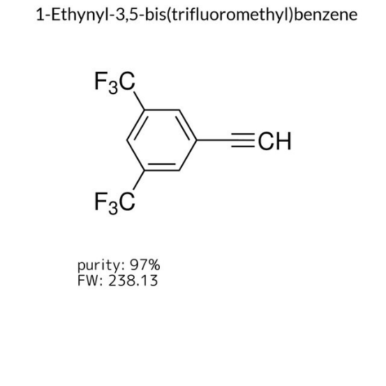1-Ethynyl-3,5-bis(trifluoromethyl)benzene, 1 X 1 g (630241-1G)