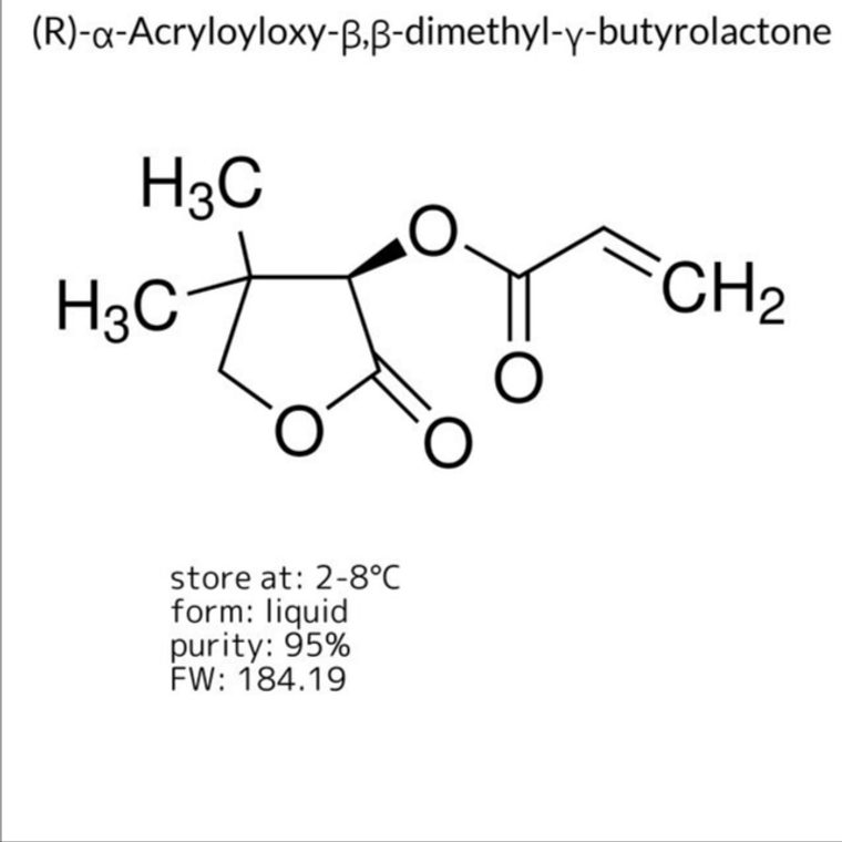 (R)-α-Acryloyloxy-β,β-dimethyl-γ-butyrolactone, 1 X 5 g (376361-5G)