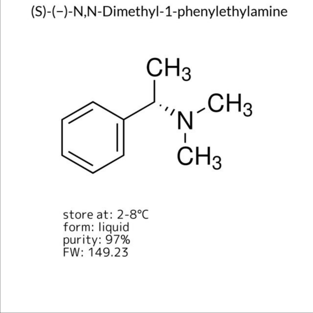 (S)-(−)-N,N-Dimethyl-1-phenylethylamine, 1 X 1 g (242063-1G)
