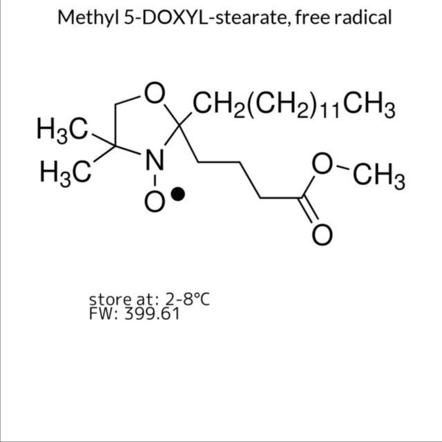 Methyl 5-DOXYL-stearate, free radical, 1 X 10 mg (253618-10MG)