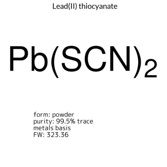 Lead(II) thiocyanate, 1 X 500 g (208302-500G)