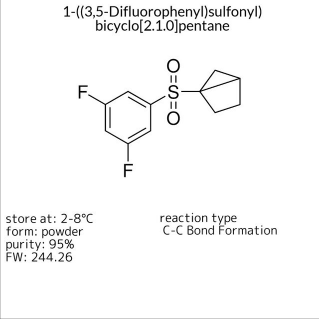 1-((3,5-Difluorophenyl)sulfonyl)bicyclo[2.1.0]pentane, 1 X 250 mg (ALD00560-250MG)
