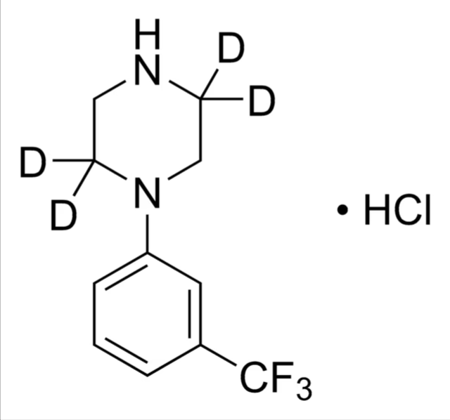 3-Trifluoromethylphenylpiperazine (TFMPP)-D₄ hydrochloride solution, 1 X 1 mL (T-920-1ML)