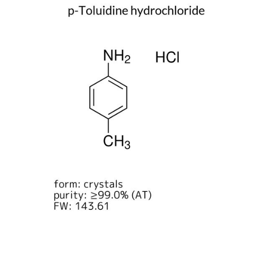 p-Toluidine hydrochloride, 1 X 100 g (89650-100G)