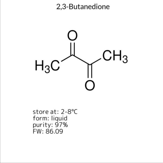 2,3-Butanedione, 1 X 100 mL (B85307-100ML)