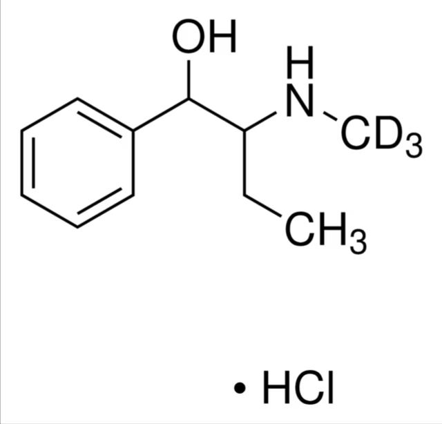 Buphedrone Ephedrine Metabolite-D₃ hydrochloride solution, 1 X 1 mL (B-051-1ML)