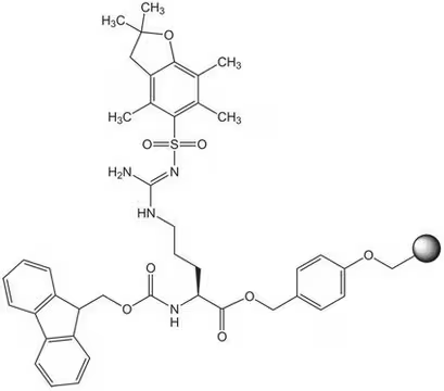 Fmoc-Arg(Pbf)-Wang resin (100-200 mesh), 1 X 1 g (8560020001)