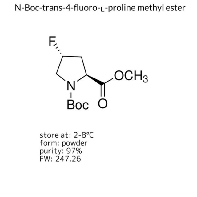 N-Boc-trans-4-fluoro-ʟ-proline methyl ester, 1 X 1 g (702412-1G)