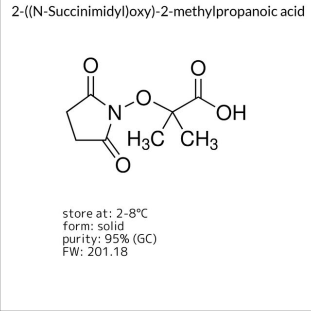 2-((N-Succinimidyl)oxy)-2-methylpropanoic acid, 1 X 1 g (ALD00008-1G)