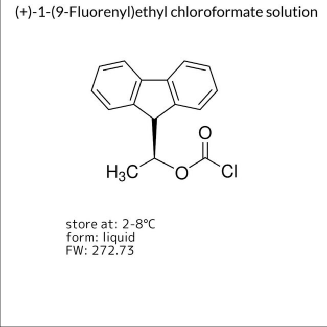 (+)-1-(9-Fluorenyl)ethyl chloroformate solution, 1 X 1 mL (335975-1ML)
