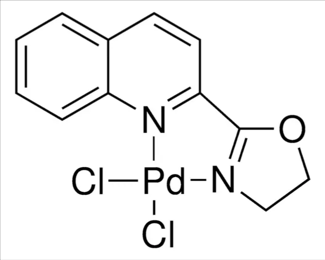 Dichloro[2-(4,5-dihydro-2-oxazolyl)quinoline]palladium(II), 1 X 100 mg (713929-100MG)