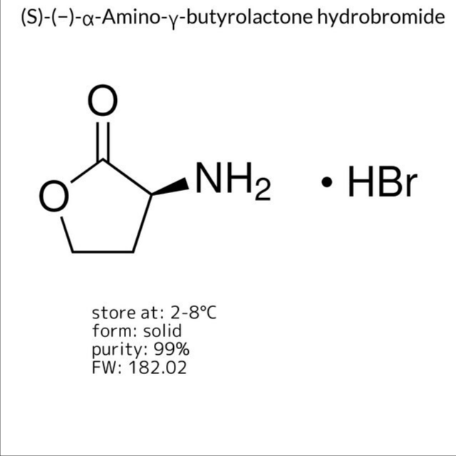 (S)-(−)-α-Amino-γ-butyrolactone hydrobromide, 1 X 5 g (471429-5G)