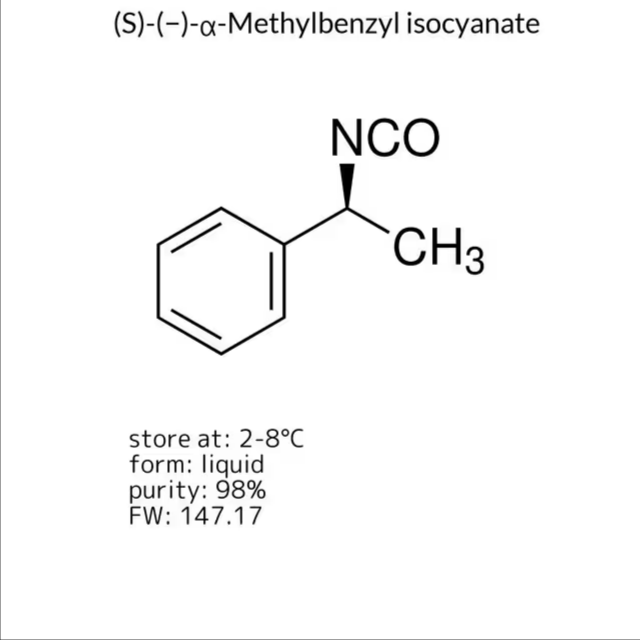 (S)-(−)-α-Methylbenzyl isocyanate, 1 X 1 g (220566-1G)