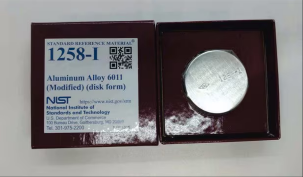 Aluminum alloy 6011, 1 disc (NIST1258-I)
