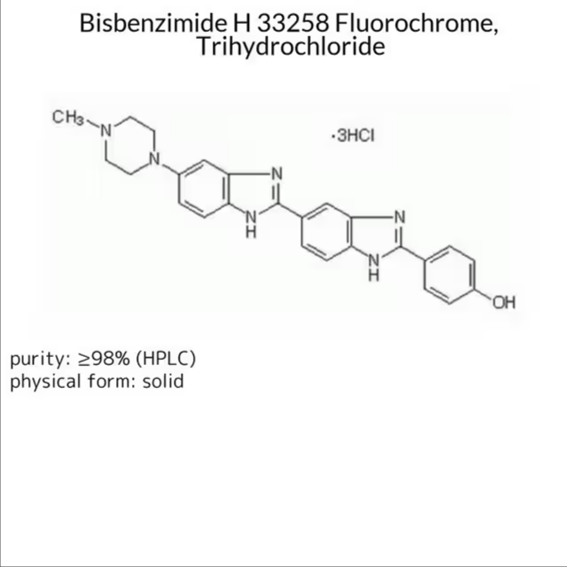 Bisbenzimide H 33258 Fluorochrome, Trihydrochloride, 1 g (382061-1GM)