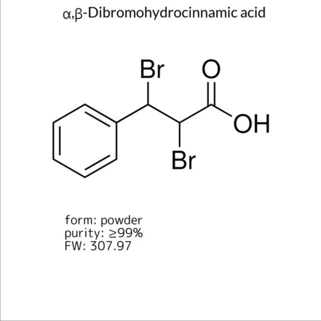 α,β-Dibromohydrocinnamic acid, 1 X 25 g (168440-25G)