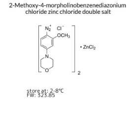 2-Methoxy-4-morpholinobenzenediazonium chloride zinc chloride double salt, 1 X 25 g (M16806-25G)