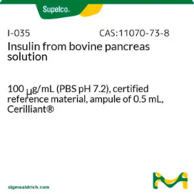 Insulin from bovine pancreas solution, 0.5 mL (I-035-0.5ML)