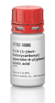 2-(4-(1-(tert-butoxycarbonyl)piperidin-4-yl)phenyl)acetic acid, 1 X 100 mg (917362-100MG)