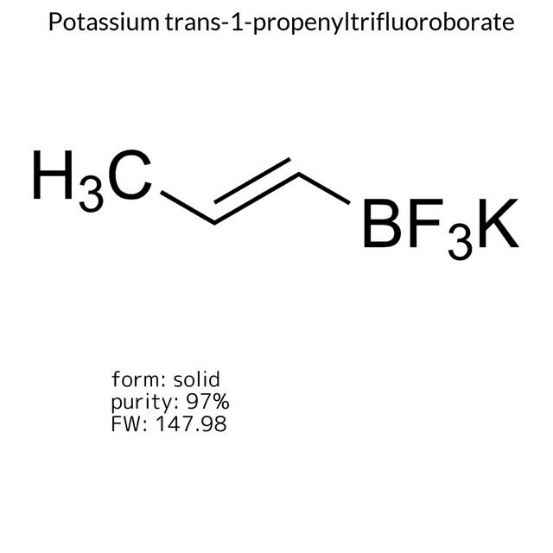 Potassium trans-1-propenyltrifluoroborate, 1 X 5 g (750271-5G)