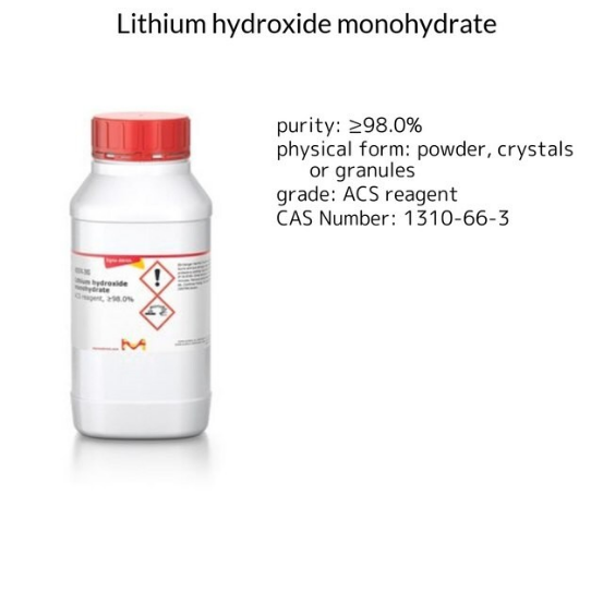 Lithium hydroxide monohydrate, 1 X 2 kg (402974-2KG)