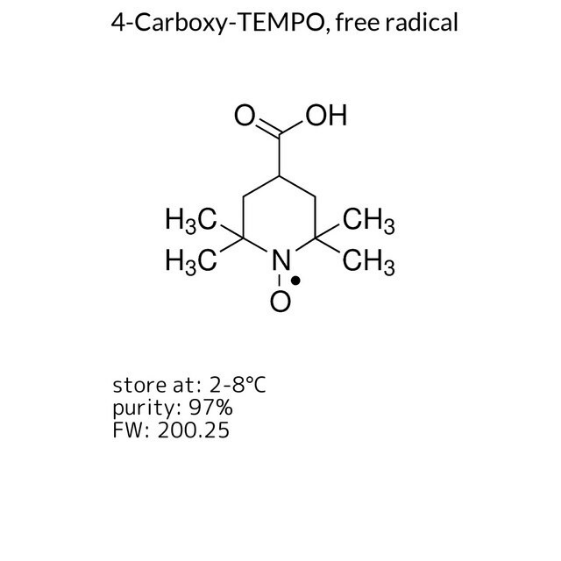 4-Carboxy-TEMPO, free radical, 1 X 250 mg (382000-250MG)