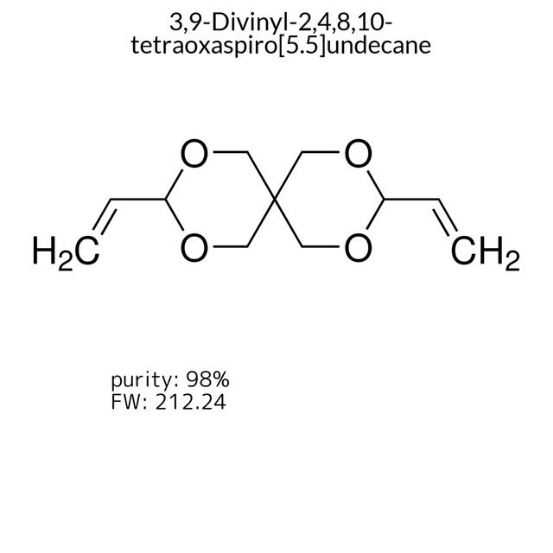 3,9-Divinyl-2,4,8,10-tetraoxaspiro[5.5]undecane, 1 X 5 g (191523-5G)