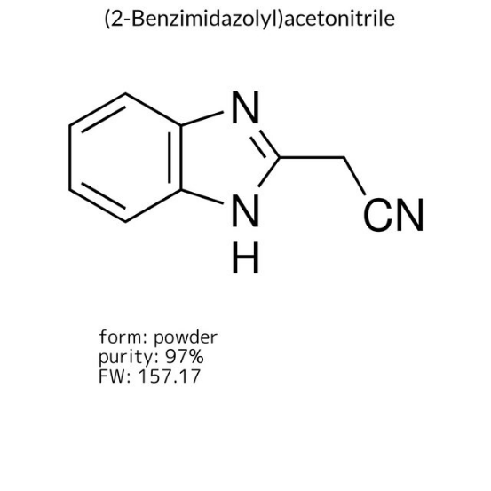 (2-Benzimidazolyl)acetonitrile, 1 X 10 g (B5291-10G)