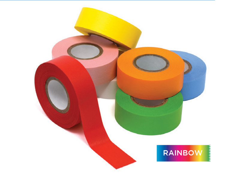 1/2" wide x 500" Colored Label Tape