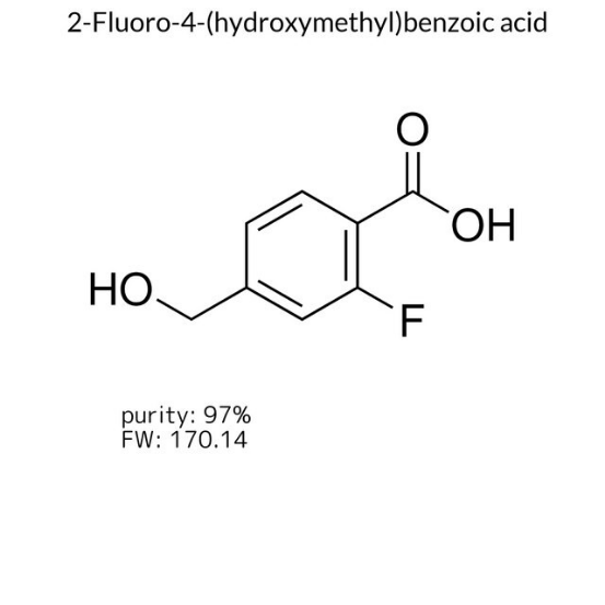 2-Fluoro-4-(hydroxymethyl)benzoic acid, 1 X 1 g (682446-1G)