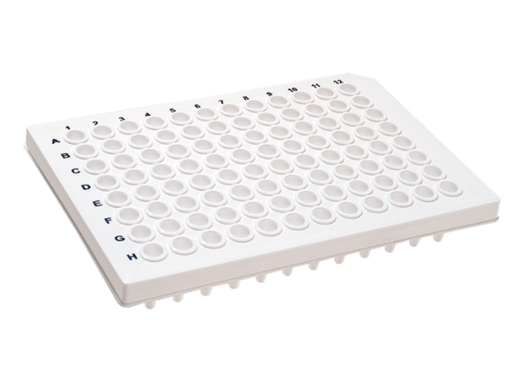 ProCycle™ 0.2ml 96 Well PCR Plate, Semi Skirt, White, 10/pk, 100/cs