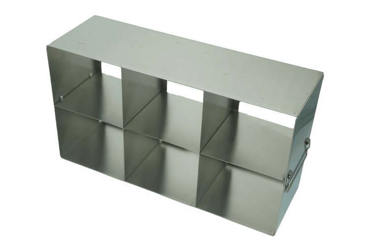 Stainless Steel Upright Freezer Racks - 3x2 Configuration 15mL/50mL