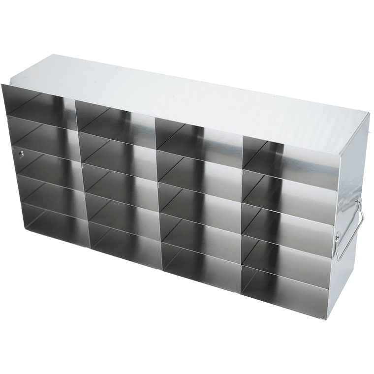 Upright Stainless Steel Freezer Rack - 2 Boxes, 4x5 Configuration