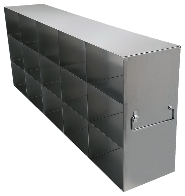 Upright Freezer Drawer Racks for Standard 3.75″ Boxes- Rack Only- 5 Boxes Deep x 3 Boxes High
