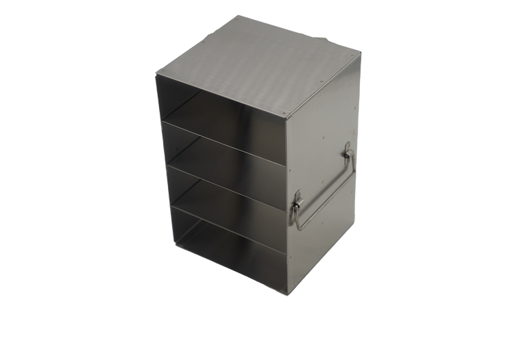 Upright Freezer Rack for 50-Cell 1.5ml Microtube Storage Boxes, 1x4x2 Configuration, 8 Box Capacity
