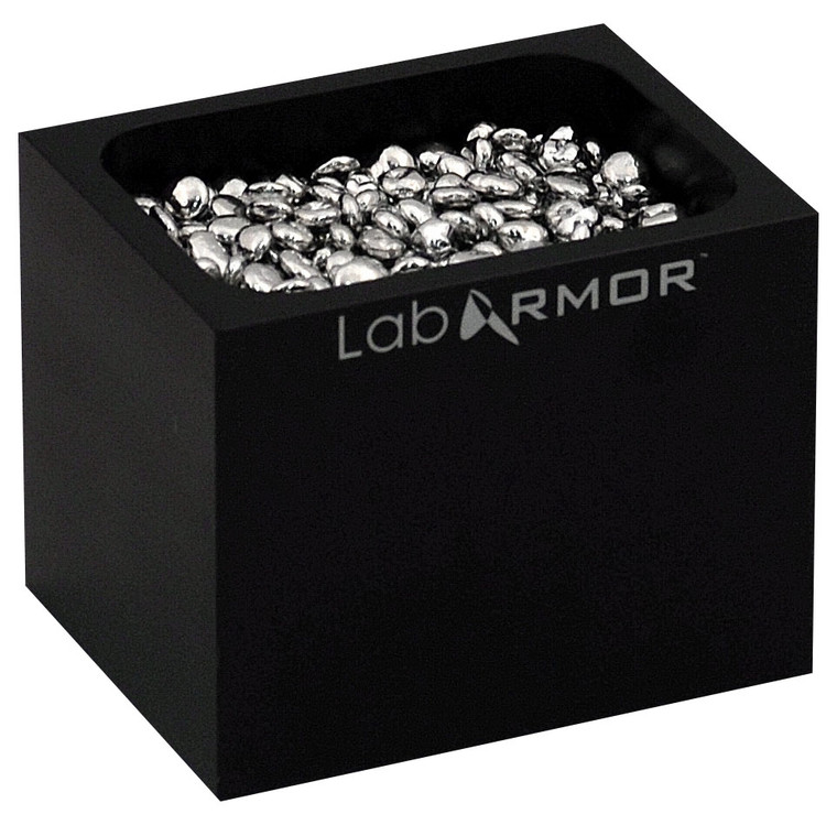 Lab Armor® Single Heat Block Black, with 0.25L Beads