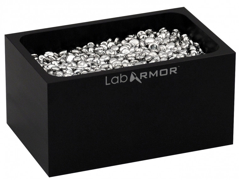 Lab Armor® Double Heat Block Black, with 0.5L Beads