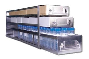 Upright Freezer Combination Drawer Racks for 2″ Fiberboard Boxes and Storage Bottles – Rack Only 4 x 2