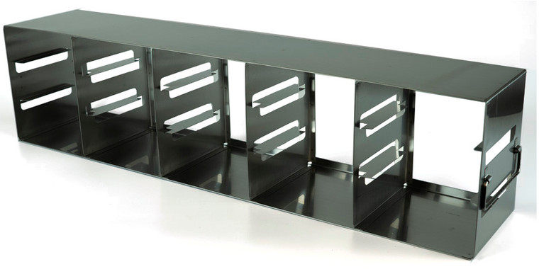 Eco-Racks Freezer Upright Stainless-Steel for 2" Boxes, 5x3 Configuration, 15 Box Capacity