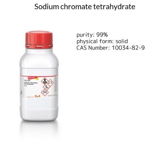 Sodium chromate tetrahydrate, 1 X 500 g (216623-500G)