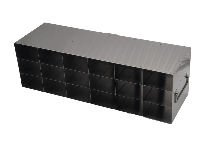 Upright Freezer Rack for 32/8 Flipper JR Reversible Multi-Boxes, 6 x 3 Configuration, 18 Box Capacity