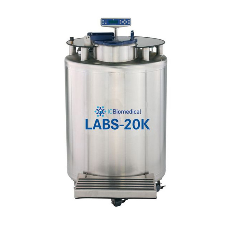 IC Biomedical® LABS20K-CS, Liquid Nitrogen (LN2) Freezers System with CS200 Controller, Capacity: 19,500 x 2.0ml vials)