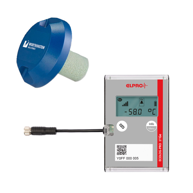 IC Biomedical® CX100 necktube core with EL Pro CE datalogger and temperature probe